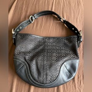 Coach signature hobo bag